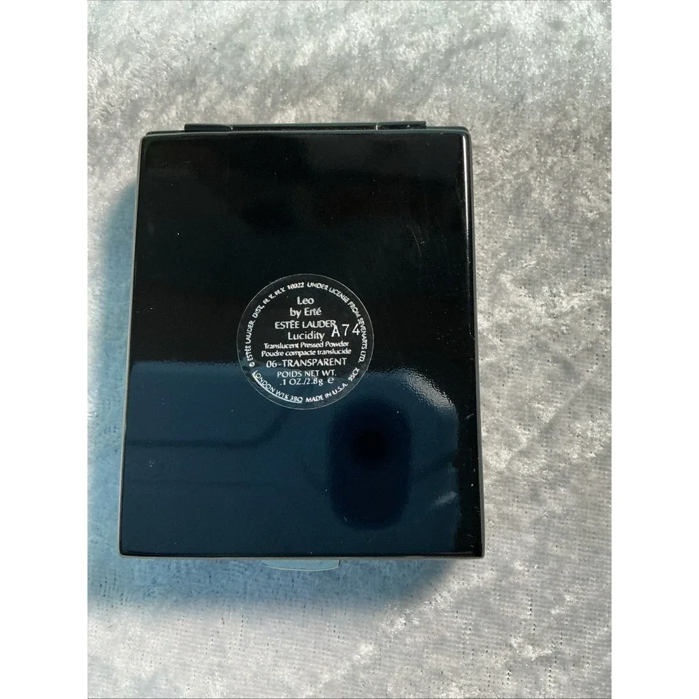 VTG 2004 Estee Lauder Erte Zodiac LEO Sunday Powder Compact Unused Rhinestone
